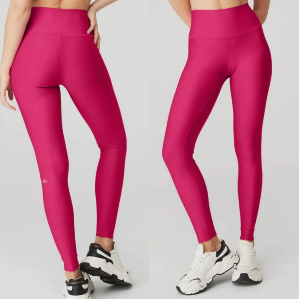 Alo Yoga Airlift 7/8 Leggings Tights Medium M Magenta Pink High Rise